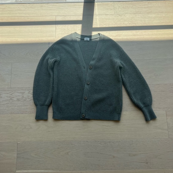 Aritzia Wilfred knitted cardigan (green) - Picture 3 of 4